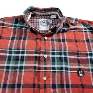 Cinch Shirt Mens Medium Long Sleeve Western Plaid Oxford Button Down Read*
